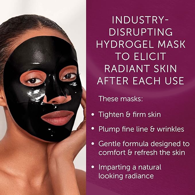 111SKIN Celestial Black Diamond Lifting and Firming Treatment Mask - Anti-Aging - Tone, Tighten, Retexturize Complexion - Fragrance Free - Set of 5 (2.5 oz each) - Face Mask-Velvo Beauty