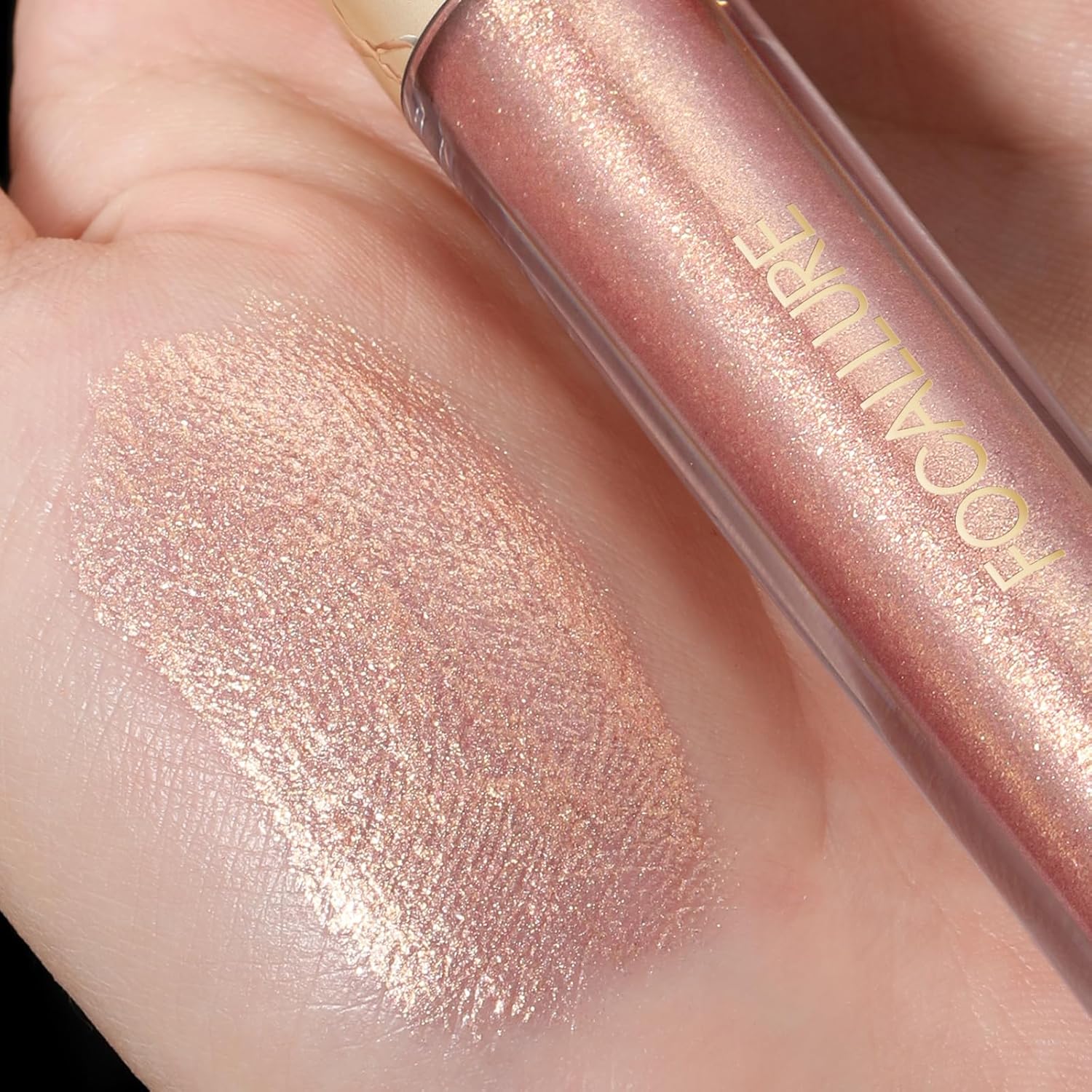 FOCALLURE Metallic Liquid Lipstick,Non Stick Cup Lip Gloss,High Impact Lip Color with Transfer-proof Wear,Long Lasting & Waterproof Lipstick Makeup for Women,Celebration Day-Velvo Beauty