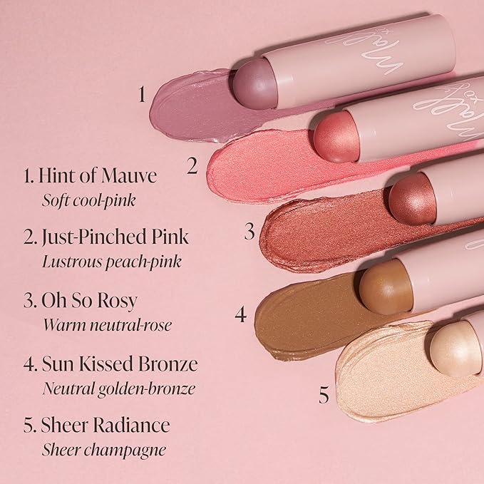 Mally Beauty Shimmer, Shape & Glow Plus Face Defining Stick, Hint Of Mauve-Velvo Beauty