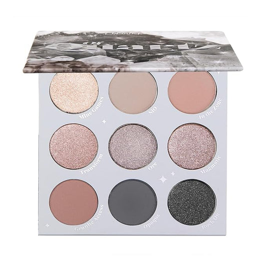 ColourPop Of Quartz Eyeshadow Palette - Neutral Taupe Palette with Metallic and Matte Finishes - High-Pigment Eye Makeup with a Long-Wearing Formula (0.3 oz)-Velvo Beauty
