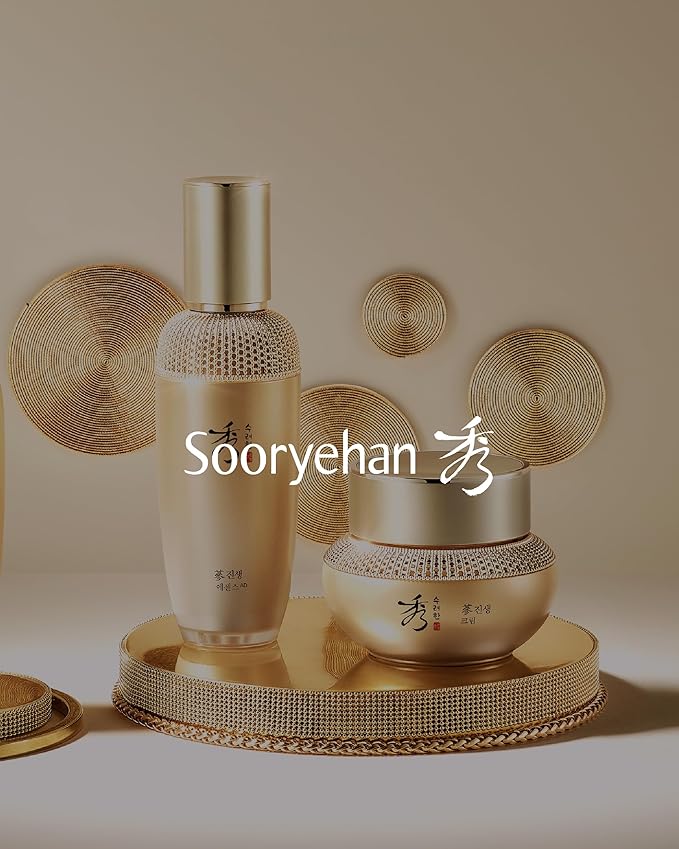 Sooryehan Christmas Gifts Ginseng First Essence (120 ml/2.04 fl oz) Total Age-Defying Solution, Wrinkle Improvement, Nourishing Toner for Radiant and Youthful Skin - Ginsenoside | Korean Skincare-Velvo Beauty
