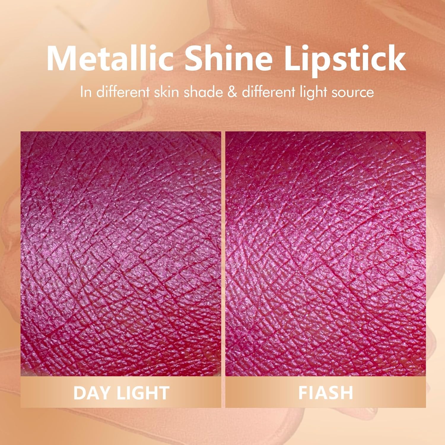 MAKI YIKA Metallic Lipstick - Long Lasting Hot Pink Lipstick for Women, High Shine No Smudge Transferproof Full-Coverage Lip Gloss (BR02 Metal Barbie)-Velvo Beauty