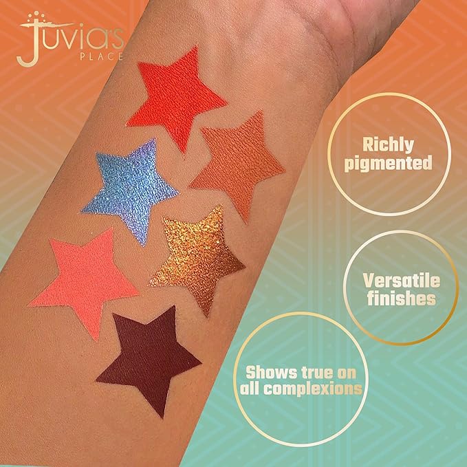 Juvia's Place Olori 3 - Coral, brown, Bronze, Shades of 6, Eyeshadow Palette, Professional Eye Makeup, Pigmented Eyeshadow Palette, Makeup Palette for Eye Color & Shine, Pressed Eyeshadow Cosmetics-Velvo Beauty