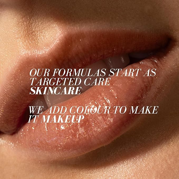 FITGLOW Beauty Lip Colour Serum | Hydrating Lip Gloss | Plumping Anti-Aging Lip Treatment | Natural Shine with Pomegranate Sterols & Collagen | Buildable Color for Dry Chapped Lips | Beach Glow - 10g-Velvo Beauty