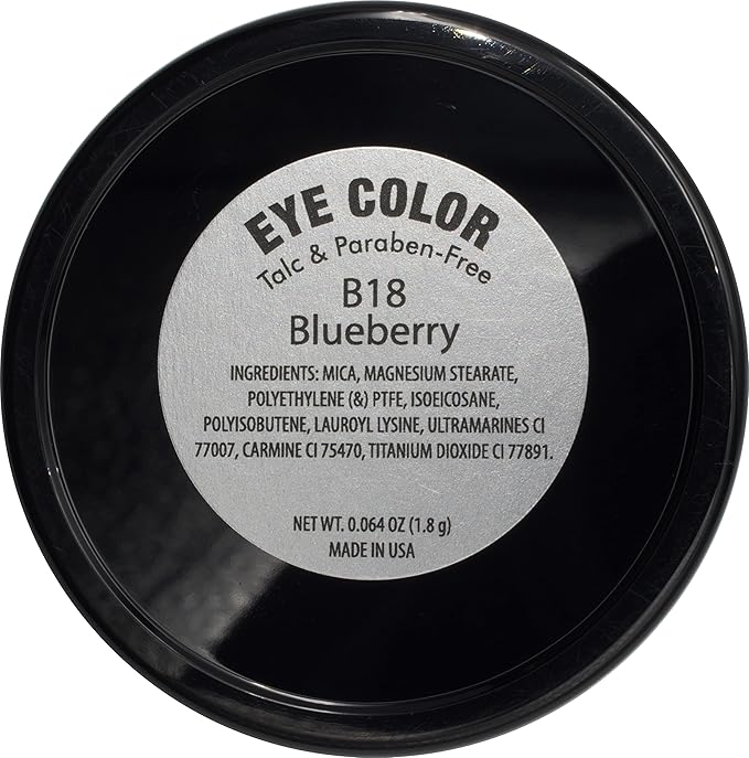 Blueberry Shimmering Violet Purple Blue Pressed Powder Single Eyeshadow; Talc, Paraben & Cruelty Free-Velvo Beauty