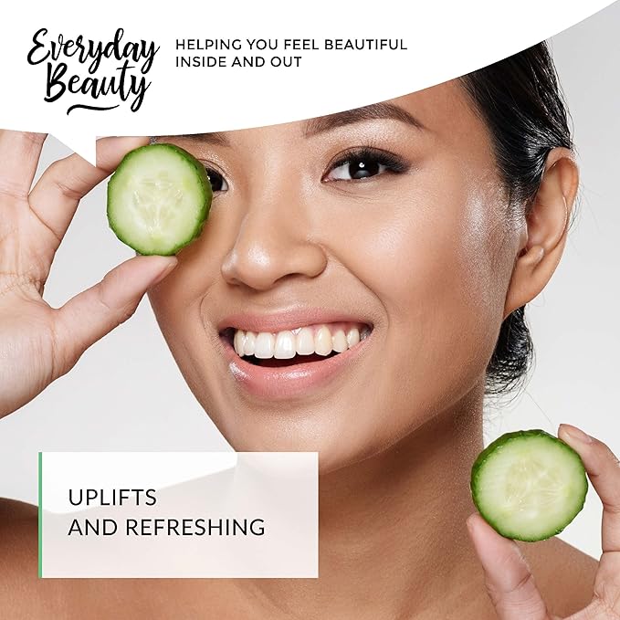 Cucumber Hydrosol Facial Toner - 16 oz All Natural Hydrating Spray Mist for Face and Hair - 100% All Natural Cucumber Water Hydrosol with Fine Mist Cap-Velvo Beauty
