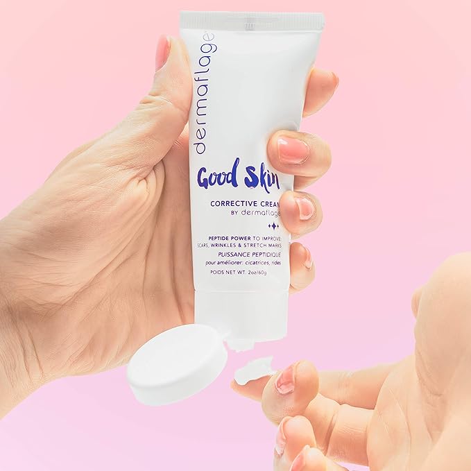 Dermaflage Acne Scar Removal Cream With Peptide Power, Fade Acne, Surgical Scars, Stretch Marks And Wrinkles With Good Skin, 2 oz.-Velvo Beauty