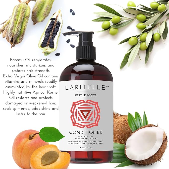 Organic Anti-Thinning Conditioner | Fortifying, Strengthening & Rejuvenating | Prevents Hair Loss and Shedding, Promotes New Hair Growth | Ayurvedic Herbs, Lavender, Ginger, Rosemary-Velvo Beauty