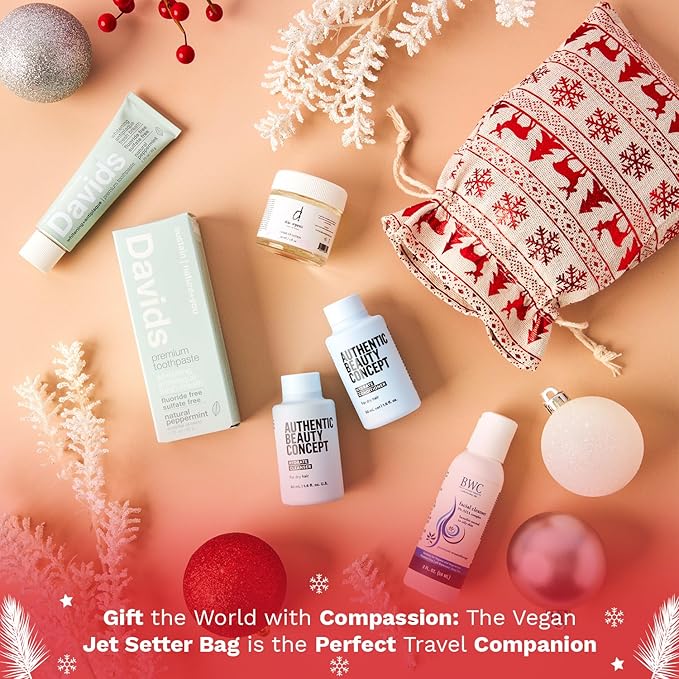 Jet Setter's Selfcare Essentials - Vegan Beauty Set Gift for Women - On-the-Go Skincare And Vacation Beauty Essentials - Compact Travel Size Beauty Products Gift Set - Great Christmas Gift for Her-Velvo Beauty