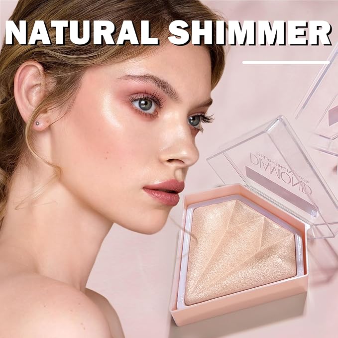 White Highlighter Makeup Palette Face Highlighter Powder Iluminadores De Maquillaje Narutal Shimmer Glitter Highlighter Contour Powder Makeup Palette-04 Ginger Color-Velvo Beauty