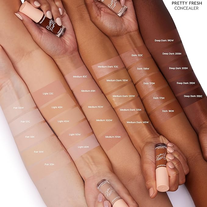 ColourPop Pretty Fresh Creamy Concealer - Full Coverage Concealer with a Natural Finish - Formulated with Hyaluronic Acid & Coconut Water for Instant Hydration - Medium - 90W (0.3 oz)-Velvo Beauty