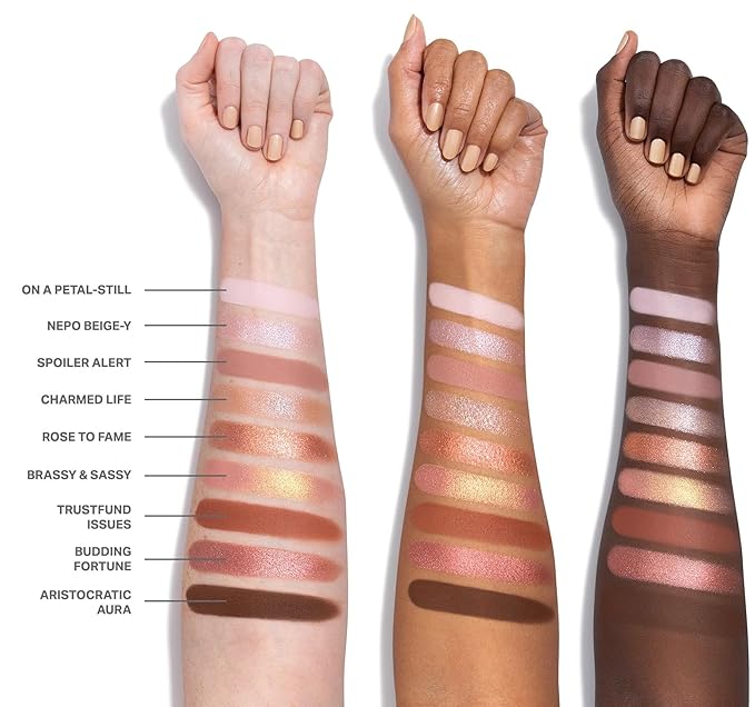 Morphe Rich & Foiled Artistry Palette - Foil-Effect Eyeshadow Palette with Matte, Shimmer & Foil Finishes - Mauve & Pink Eyeshadow with Luminous Payoff - Rose to Fame (0.35 oz)-Velvo Beauty