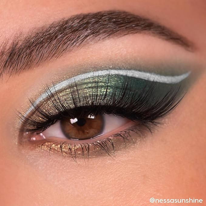 Colourpop Just My Luck Green Eyeshadow Palette - Green & Neutral Eyeshadow Palette with Matte & Metallic Finishes - High-Pigment Eye Makeup with a Long-Wearing Formula (0.3 oz)-Velvo Beauty