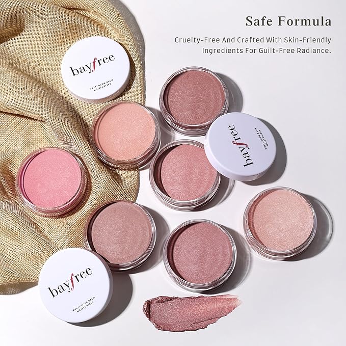 Multi Glow Balm, Cream Blush for Cheeks, Blush Balm Face Makeup, Radiant Finish, Hydrating, Creamy, Lightweight & Blendable Color, Face Makeup, 0.63 Oz (Romantic Tulips)-Velvo Beauty