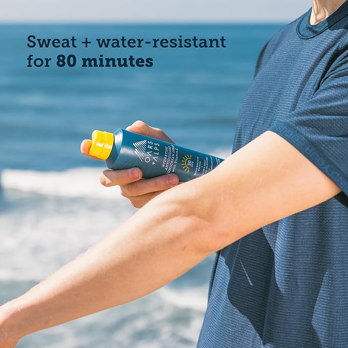Oars + Alps Hydrating SPF 30 Sunscreen Spray, Naturally Derived Skin Care Infused with Vitamin C and Antioxidants, Water and Sweat Resistant, 6 Oz, 1 Pack-Velvo Beauty