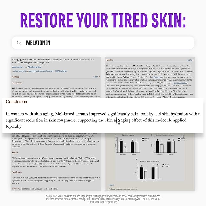 Time Return Melatonin Eye Cream for Dark Circles & Fine Lines | Clarifying Eye Cream for Bags Under Eyes | Firming Eye Cream for Fine Lines| Moisturizing Eye Cream for Eye Care (0.70 oz)-Velvo Beauty