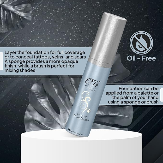 ERA Beauty ERA Face spray makeup (Y1 Creamy Vanilla, 2.25 oz) - airbrush foundation, everyday, buildable, professional spray on cosmetics-Velvo Beauty