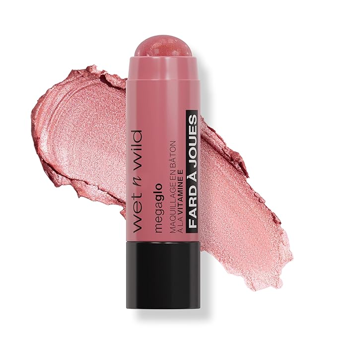 wet n wild Mega Glo Makeup Stick, Buildable Color, Versatile Use, Cruelty-Free & Vegan - Dusty Pink-Velvo Beauty