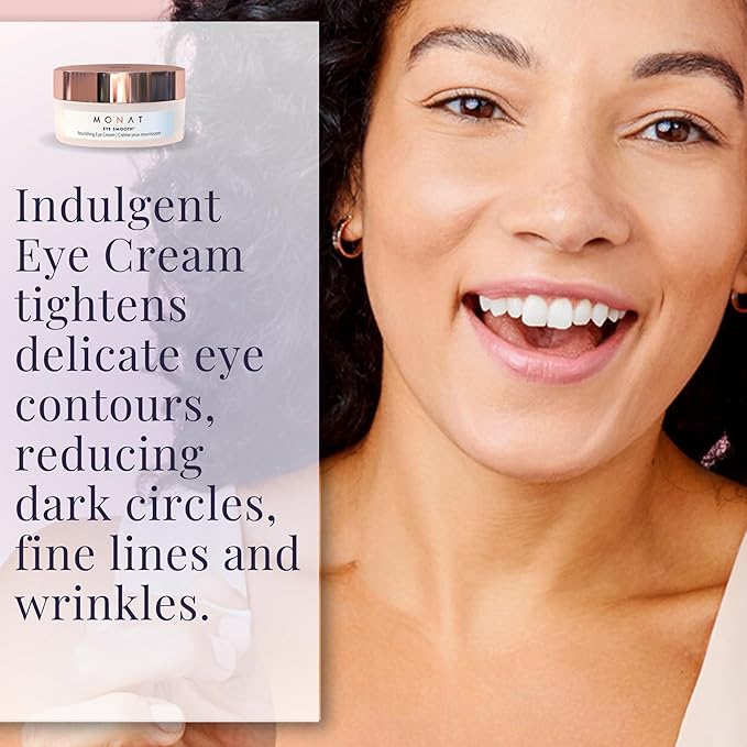 MONAT Eye Smooth™ - Rejuvenating & Hydrating Eye Cream with Plant Stem Cells and Plant Derived Squalane, 0.5 Fl Oz-Velvo Beauty