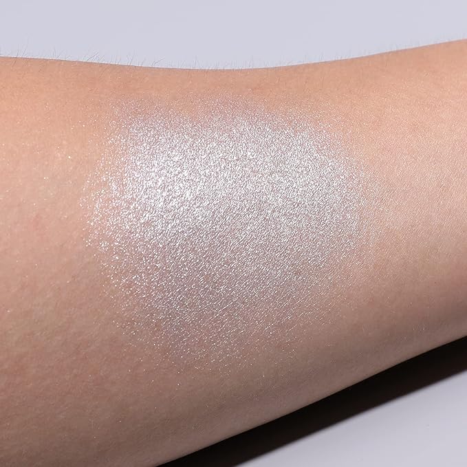 ISMINE Single Eyeshadow Powder Palette (SILVER GRAY) Shimmer Gray, High Pigment, Longwear Single Grey Eye Makeup for Day & Night (#14)-Velvo Beauty