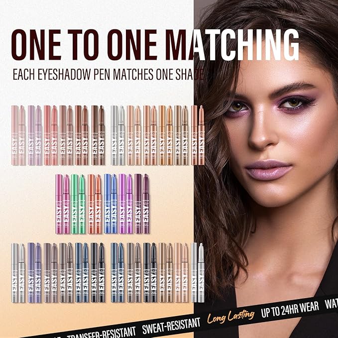 Jolilab Eyeshadow Stick Set, 6 Colors Matte Professional Bright-Colored Contouring and Highlight Stick, Cream Waterproof Long Lasting High Pigmented Eye Shadow(6, Set C)-Velvo Beauty