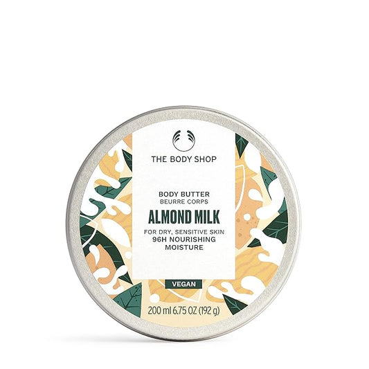 The Body Shop Almond Milk Body Butter - Nourishing & Moisturizing Skincare for Dry and Sensitive Skin – Vegan - 6.75 Oz-Velvo Beauty