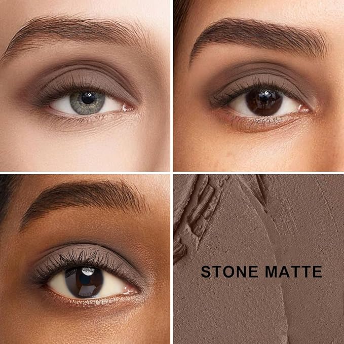 FV Matte Cream Eyeshadow Stick, Waterproof, Long-Lasting Cream Shadow, High Pigment Easy to Apply Eyeshadow Makeup, Stone Matte-Velvo Beauty