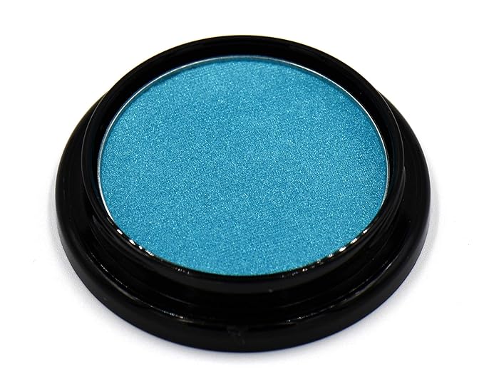 Peacock Neon Jewel Tone Blue Turquoise Teal Shimmer Pressed Powder Single Vegan Eyeshadow; Talc, Paraben & Cruelty Free-Velvo Beauty