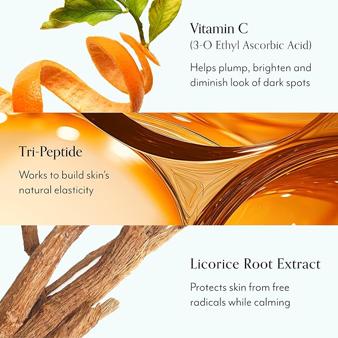 Bliss Vitamin C + Tri-Peptide Bright Idea Serum – 15% Brightening + Barrier Boost Complex for Radiant, Firm Skin – Anti-Aging Face Serum Boosts Collagen & Elasticity - 1 fl oz-Velvo Beauty
