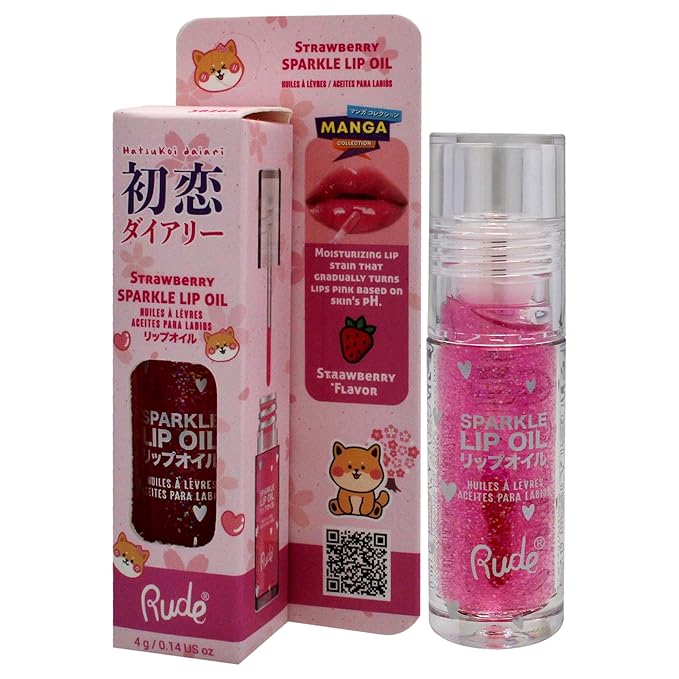 RUDE Manga Sparkle Lip Oil-Velvo Beauty