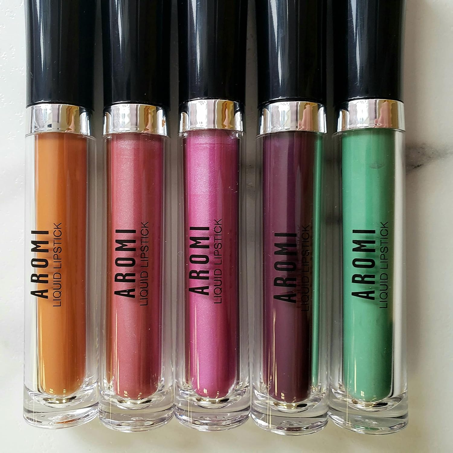 Aromi Berry Fuchsia Metallic Liquid Lipstick | Magenta Pink Lip Color with Shimmery Finish, Vegan, Cruelty-free, Long-Lasting, Smudge Proof (Opal Rose)-Velvo Beauty