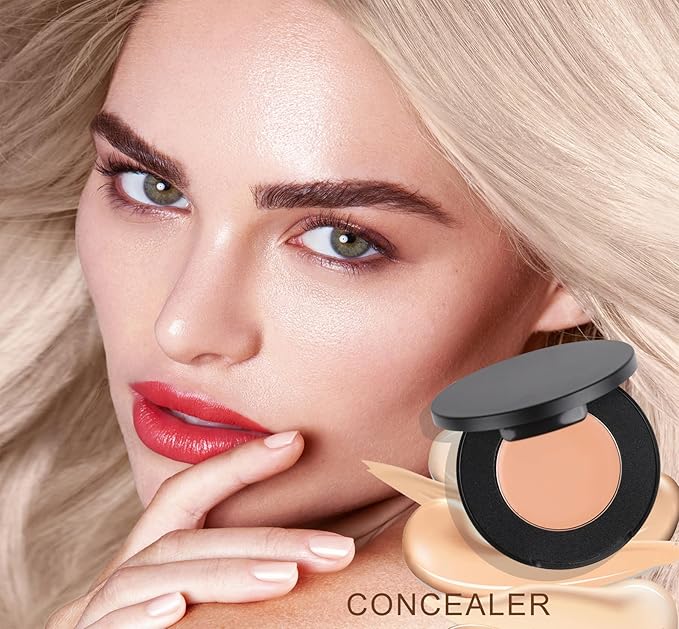 Cream Concealer Corrector Correcting Contour Makeup Set under Eye Concealer Cream Kit for Dark Circles and Blemish 3-Velvo Beauty