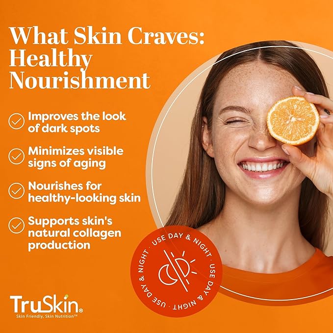 TruSkin Vitamin C Serum For Face – Anti Aging Face Serum with Vitamin C, Hyaluronic Acid, Vitamin E – Brightening Formula – Improve Appearance of Dark Spots, Tone, Fine Lines & Wrinkles, 1 Fl Oz-Velvo Beauty