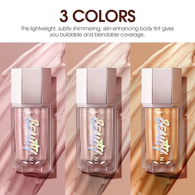 URQT Highly Pigmented Liquid Contour Highlighter - Built-in Sponge Tip Sculpted Complexion Wand Contour Non-Greasy Long Lasting Natural Weightless Buildable Highlighters Contour Contouring Bronzer (#01 ROSE QUARTZ)-Velvo Beauty