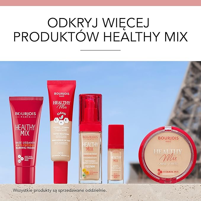 Bourjois Healthy Mix Anti-Fatigue Medium Coverage Liquid Foundation 5 Rose Ivory, 30ml-Velvo Beauty