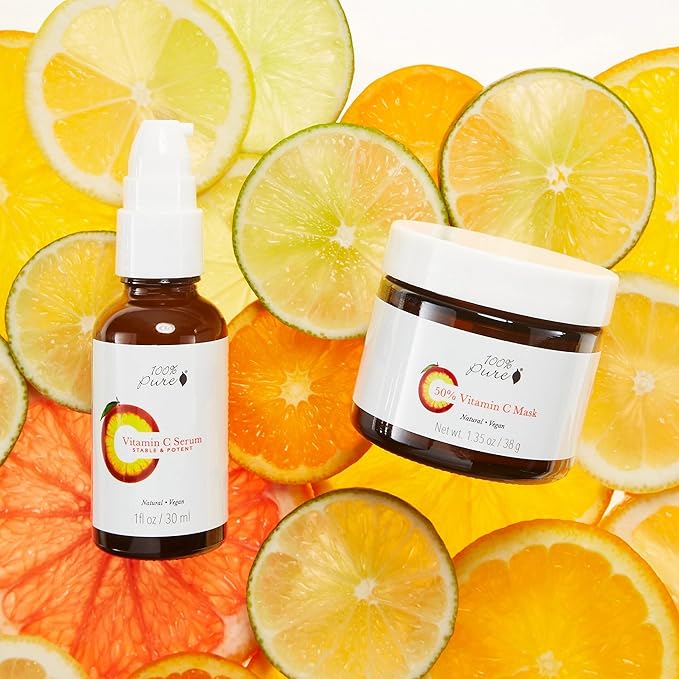 100% PURE Vitamin C Face Serum Hydrating Glow Skin Care with ALA Aloe + Vitamin E Oil - Daily Firming & Correcting Anti Aging Facial Moisturizer for Women & Men All Skin Types, Vegan - 1 Fl Oz-Velvo Beauty
