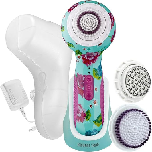 Michael Todd Beauty - Soniclear Elite - Facial Cleansing Brush System - 6-Speeds - Face Cleansing Brush & Exfoliating Body Scrubber-Velvo Beauty