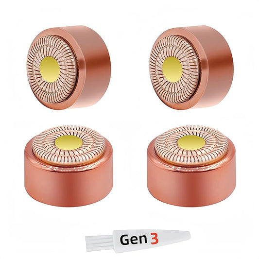 for Flawless Replacement Heads Gen 3 - Finishing Touch Flawless Facial Hair Remover Replacement Blades for Women, Shaver & Razor (4 pack Generation 3)-Velvo Beauty