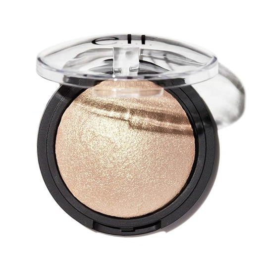 e.l.f. Baked Highlighter, Sheer Shimmering Color, Moonlight Pearls, 0.16 Ounce-Velvo Beauty