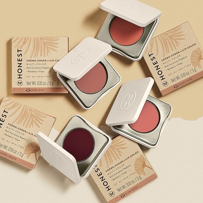 Honest Beauty 2-in-1 Creme Cheek Blush + Lip Color | EWG Verified, Vegan + Cruelty Free | Cotton Candy, .1 oz-Velvo Beauty