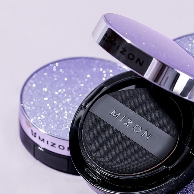 MIZON Vegan Collagen Cushion (15g/ 0.52 oz x 2 ea) Healthy and glowing look, Medium coverage compact with SPF38 PA++ Protection, Skincare and makeup INCLUDES REFILL (#21 Light Beige)-Velvo Beauty