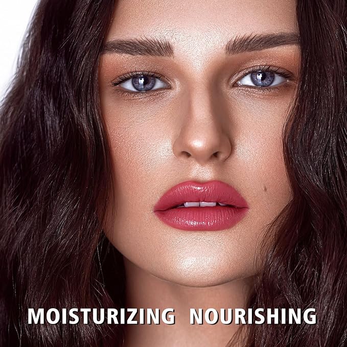 MAKI YIKA Moisture Berry Red Lipstick for Women Hydrate Lip Gloss for Dry Cracked Lips Weightless Glossy Lip Color Juicy Finish,MA057 Yummy Berry-Velvo Beauty