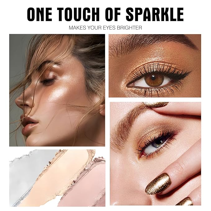 6 Colors Eyeshadow Stick Set, Eye Brightener Stick Shimmer Smooth Cream Eyeliner Pencil Long Lasting Waterproof Glitter Highlighter Eye Shadow Makeup-Velvo Beauty
