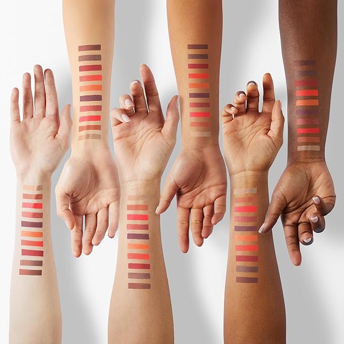 Profusion Cosmetics 10 Shade Eyeshadow Palette, High Pigmented Multi-Finish Colors, Vegan & Cruelty-Free, Create Stunning Looks On-the-Go - Travel-Friendly & Versatile Makeup, RUBIES-Velvo Beauty