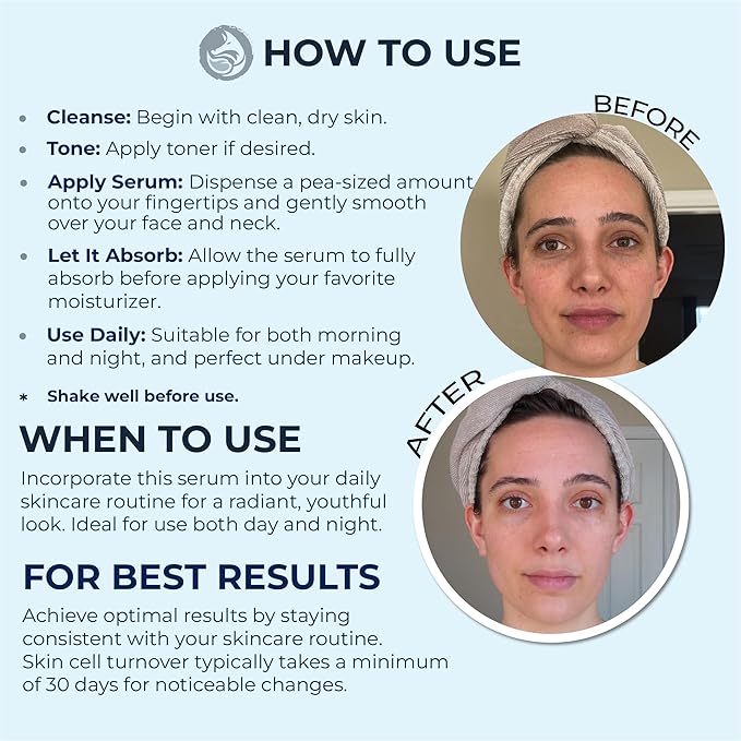Peptides Serum for Face - Collagen Booster - Anti-Aging - Tighten Lift Hydrate & Plump All Skin Types, Reduce Fine Line & Wrinkles, All Natural Ingredients - Foxbrim Naturals (1 Fl Oz)-Velvo Beauty