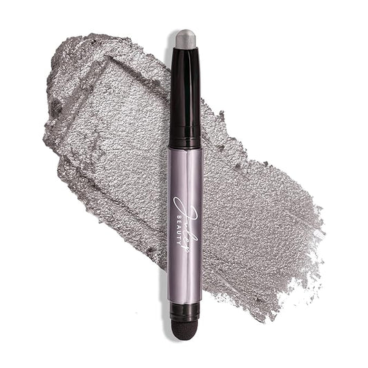 Julep Eyeshadow 101 Cream-to-Powder Waterproof Shadow Stick – Rainstorm Shimmer – Long-Lasting, Crease-Proof, Deep Silver Shimmer Cream Eyeshadow with Built-in Smudger-Velvo Beauty