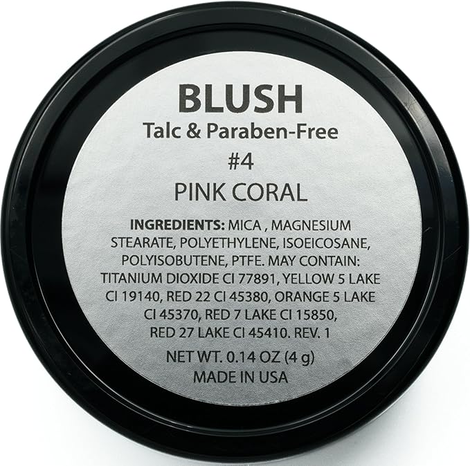 Pink Coral Light Pale Pink Bubble Gum Pink Peach Orange Blush Pressed Cheek Color Contour Powder, Talc & Paraben Free, 4 Grams, No Animal Testing & Cruelty Free-Velvo Beauty