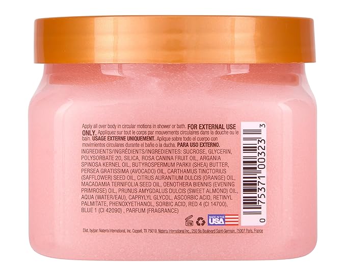 Tree Hut Shea Sugar Scrub - Moroccan Rose - 18 oz - Exfoliating Body Scrub for Smooth, Glowing Skin - Made with Real Sugar and Shea Butter-Velvo Beauty