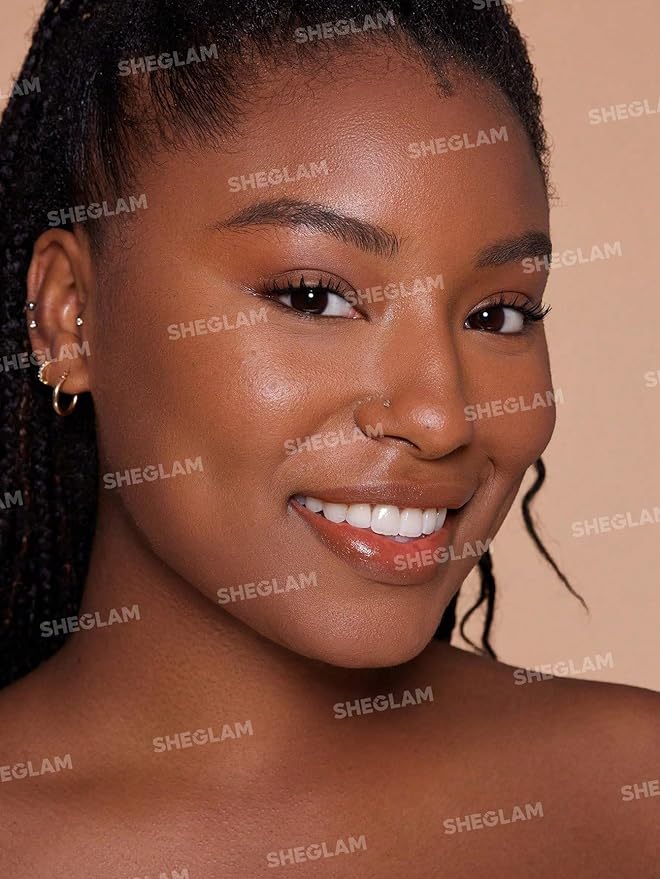 SHEGLAM SKin-Focus Full Coverage Powder Foundation Oil-Control Lightweight Face Pressed Powder Makeup-Porcelain-Velvo Beauty