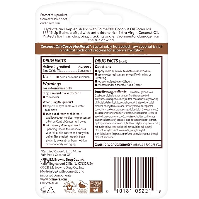 Blistex Medicated Lip Balm, 0.15 Ounce, 3 Count (Pack of 1) Prevent Dryness & Chapping & Palmer's Coconut Oil Formula Lip Balm Duo, All-Day Moisturization, Lip Balm Easter Basket Stuffers-Velvo Beauty